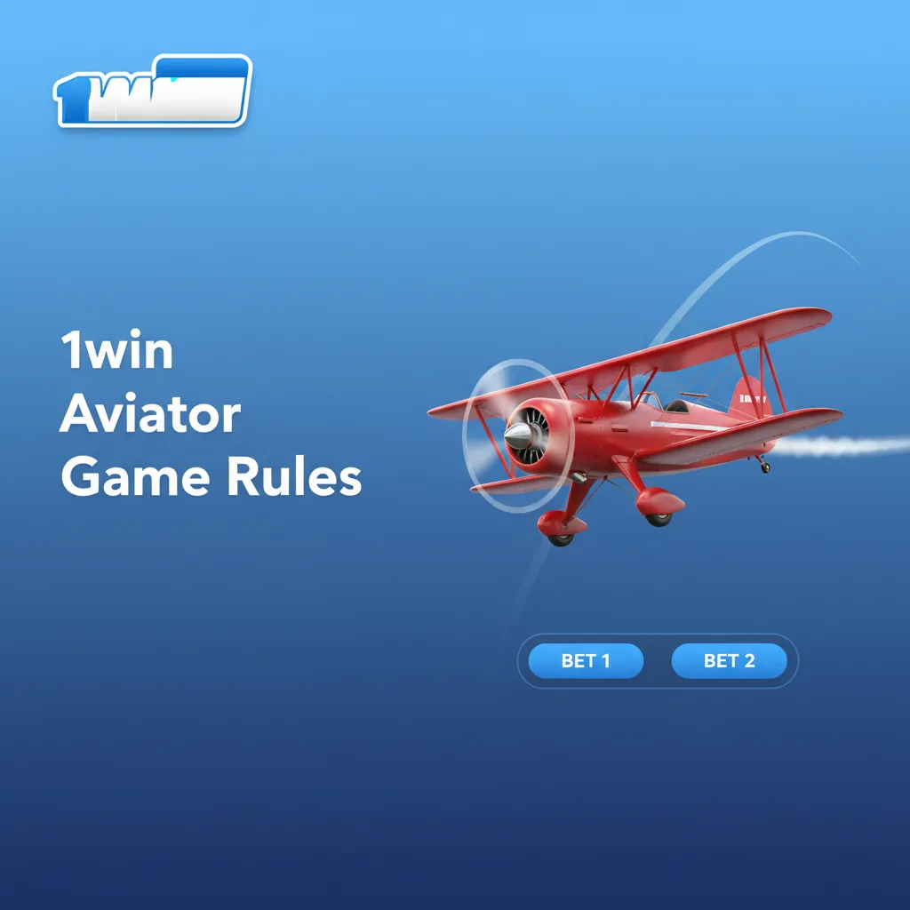 1win Aviator rules: place 1-2 bets before takeoff; multiplier rises; manual or auto cash out before the plane flies away.