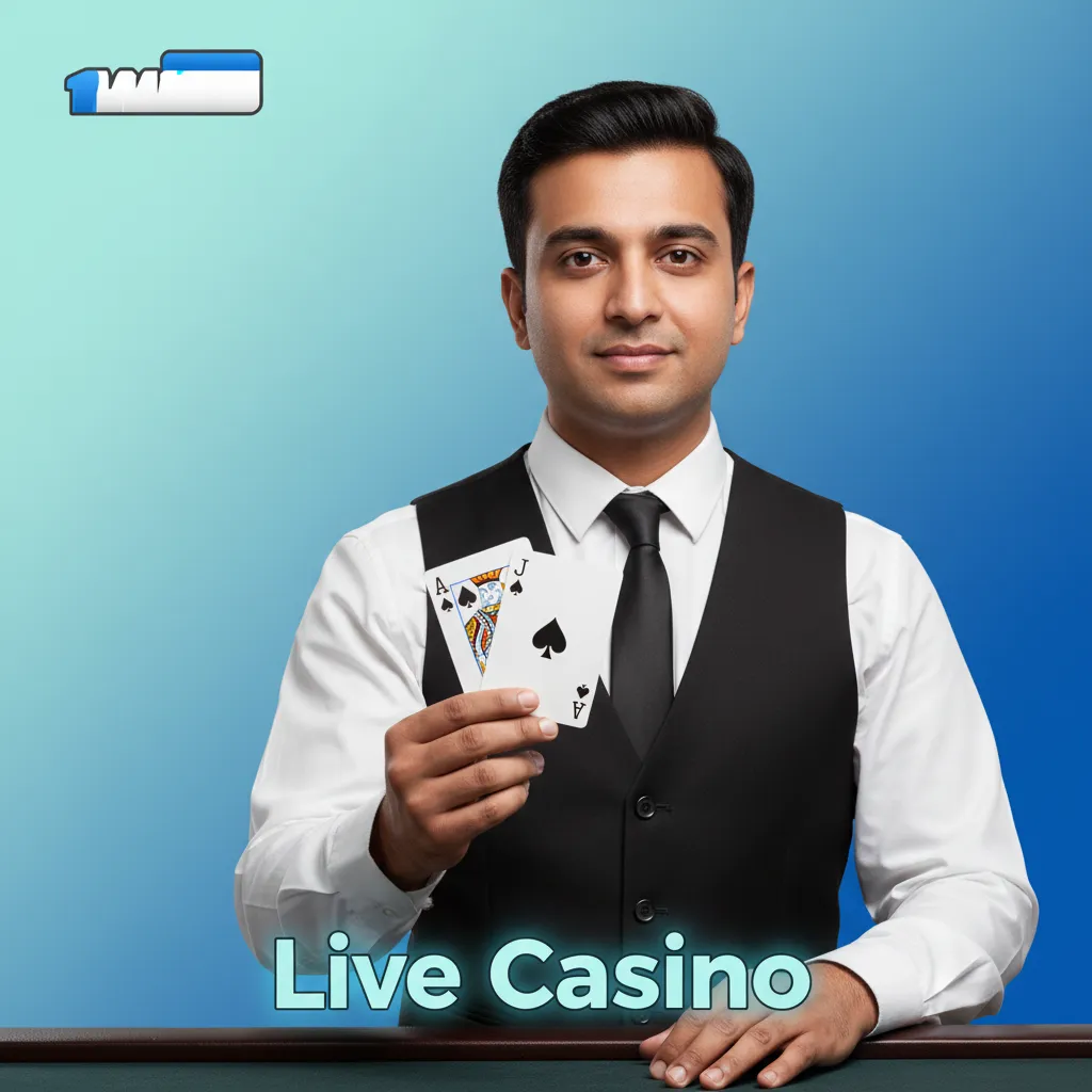 1win Live Casino with HD live dealer studio, roulette, blackjack, baccarat, Andar Bahar, Teen Patti, onscreen bet controls