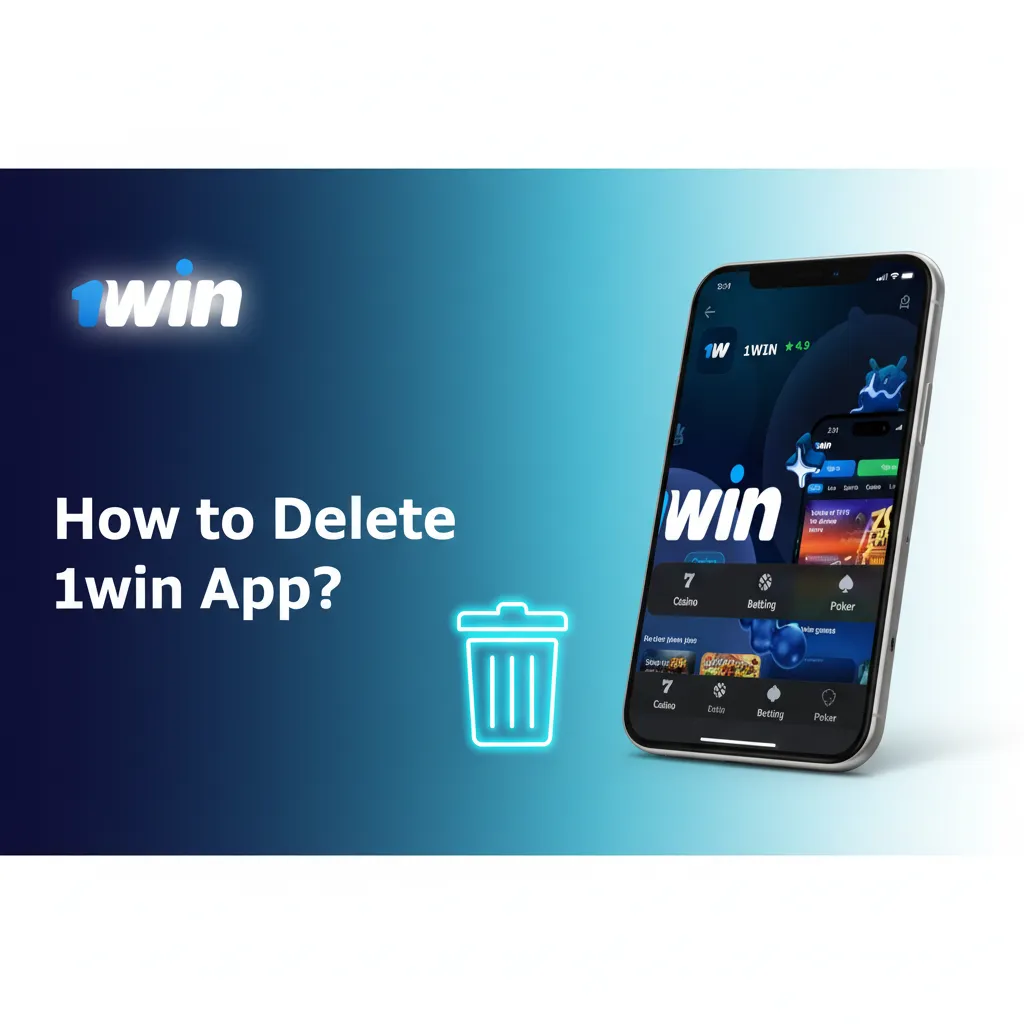 Delete 1win app: Android—App info > Uninstall; iOS PWA—press and hold > Remove. Account/balance unaffected.