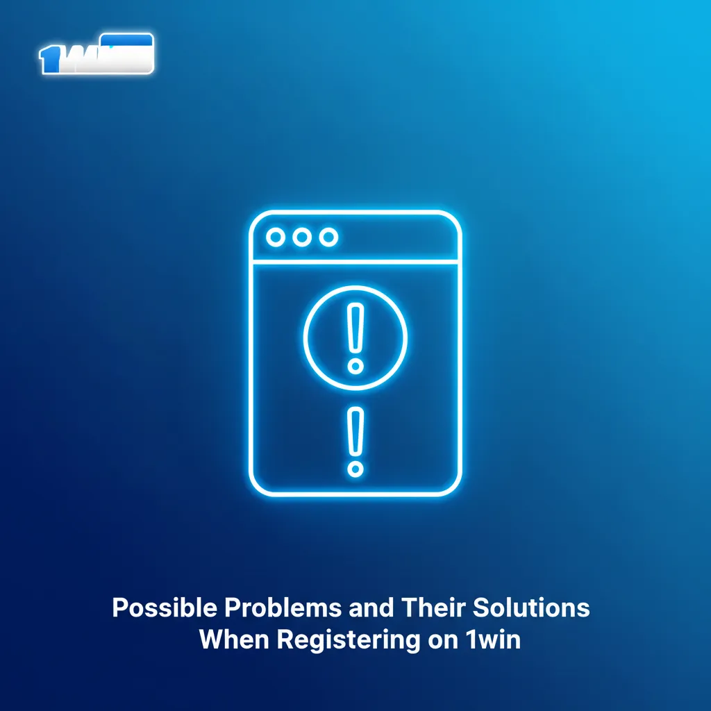 Table of 1win registration problems and fixes: no SMS/email, existing account, long verification, name/DOB mismatch.