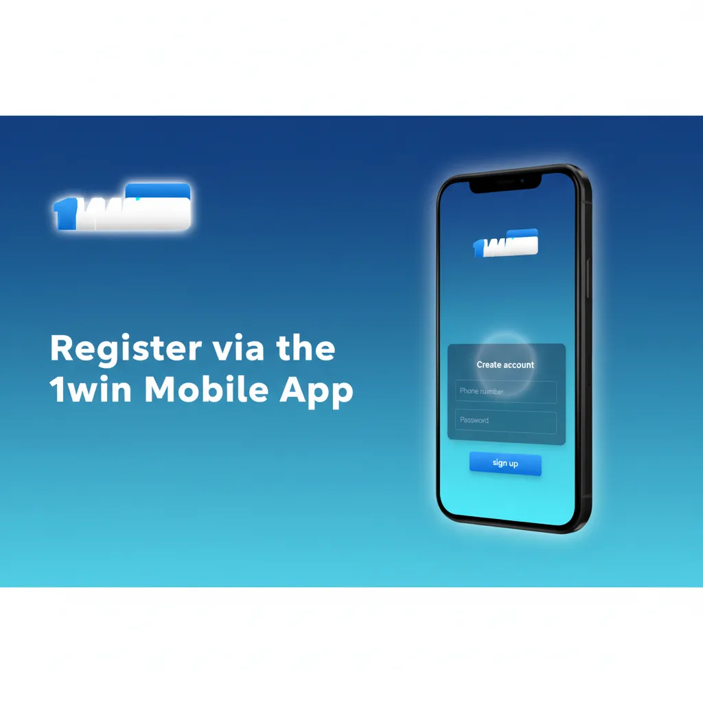 1win mobile app registration: download, Sign Up, choose Phone/Email/Social/One-Click, enter details, verify, log in.