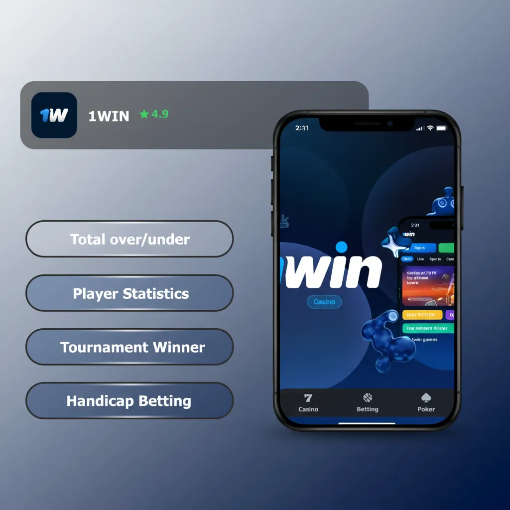 Types of bets on 1win app: Single, ACCA, System, Handicap, Over/Under; pick the format to match your risk and return.
