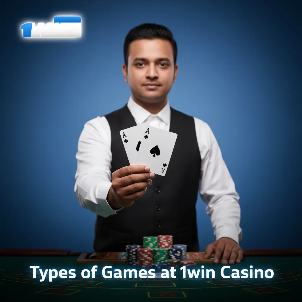1win Casino game types: slots, crash, table games, jackpots, roulette, video poker.