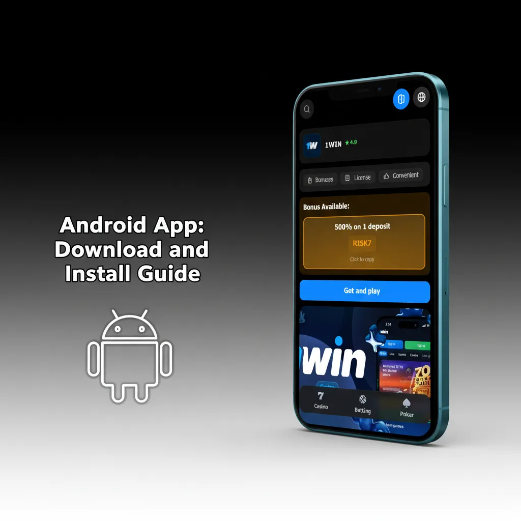 Android app download guide: go to site, allow trusted sources, download APK, install, log in.