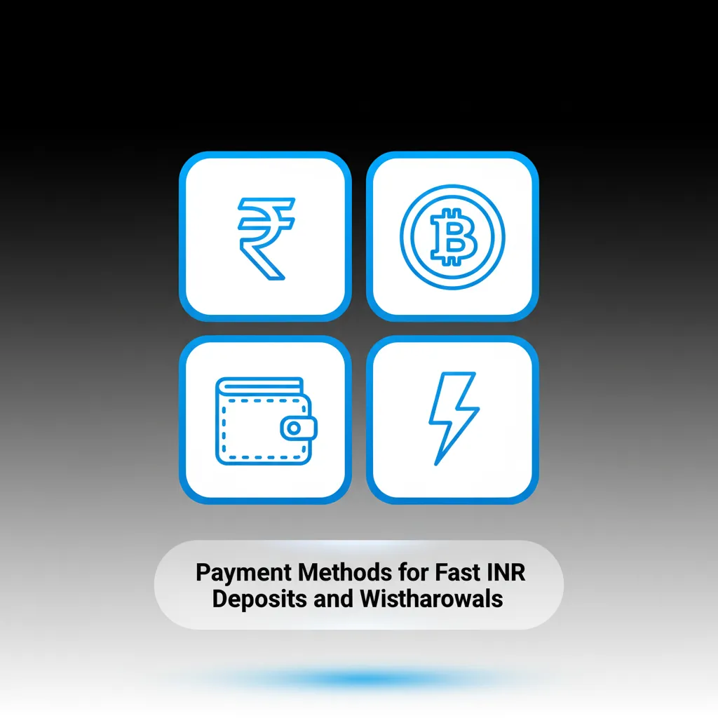 Secure, fast INR deposits and withdrawals with UPI, Paytm, PhonePe, GPay, NetBanking, Visa, Mastercard, Bitcoin, USDT, ETH.