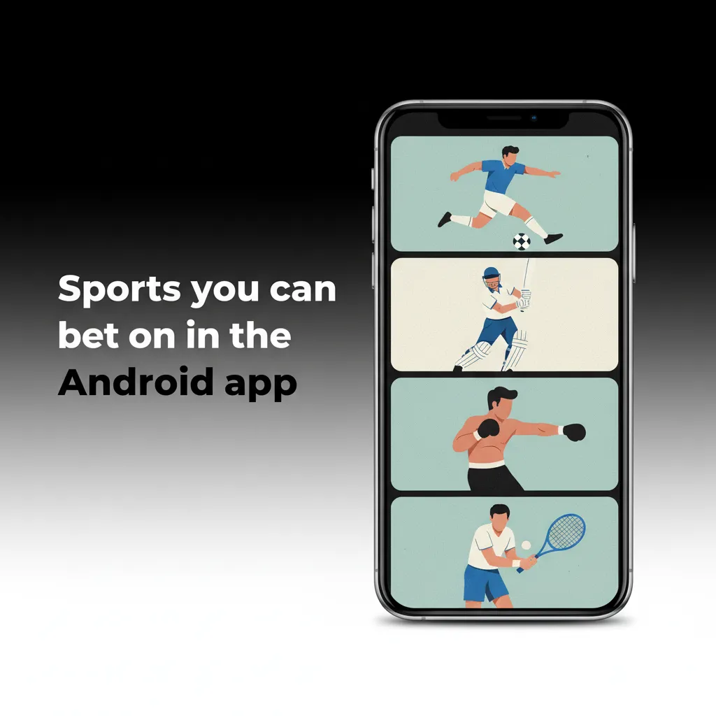 Android betting app showing sports: Cricket, Football, Tennis, Kabaddi, etc. with pre-match and live odds and one-tap filters