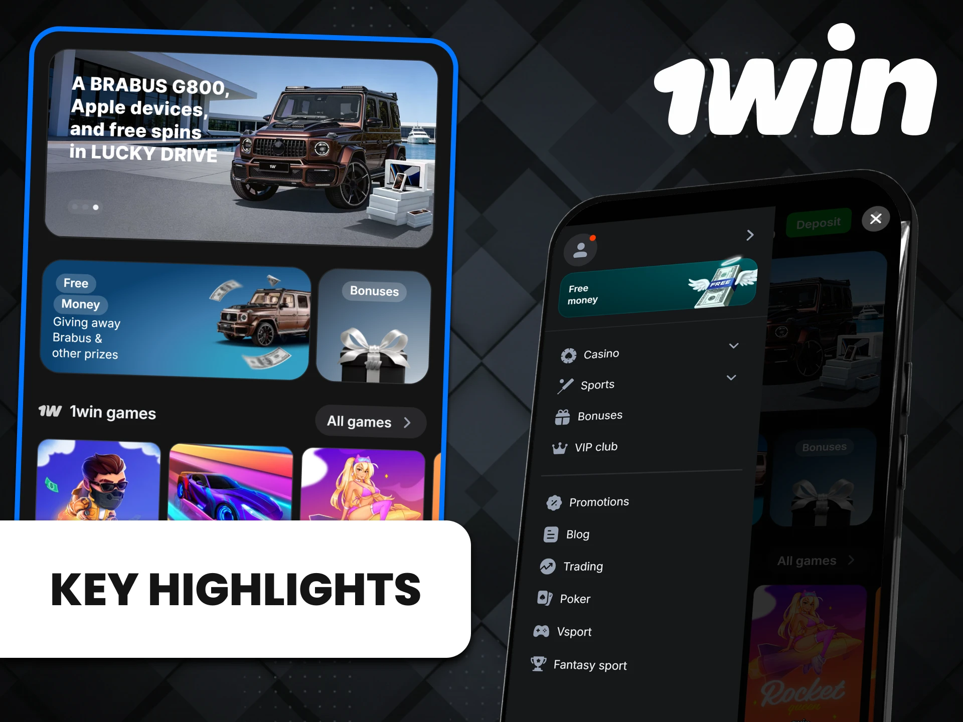 The 1win app for Android has many advantages.