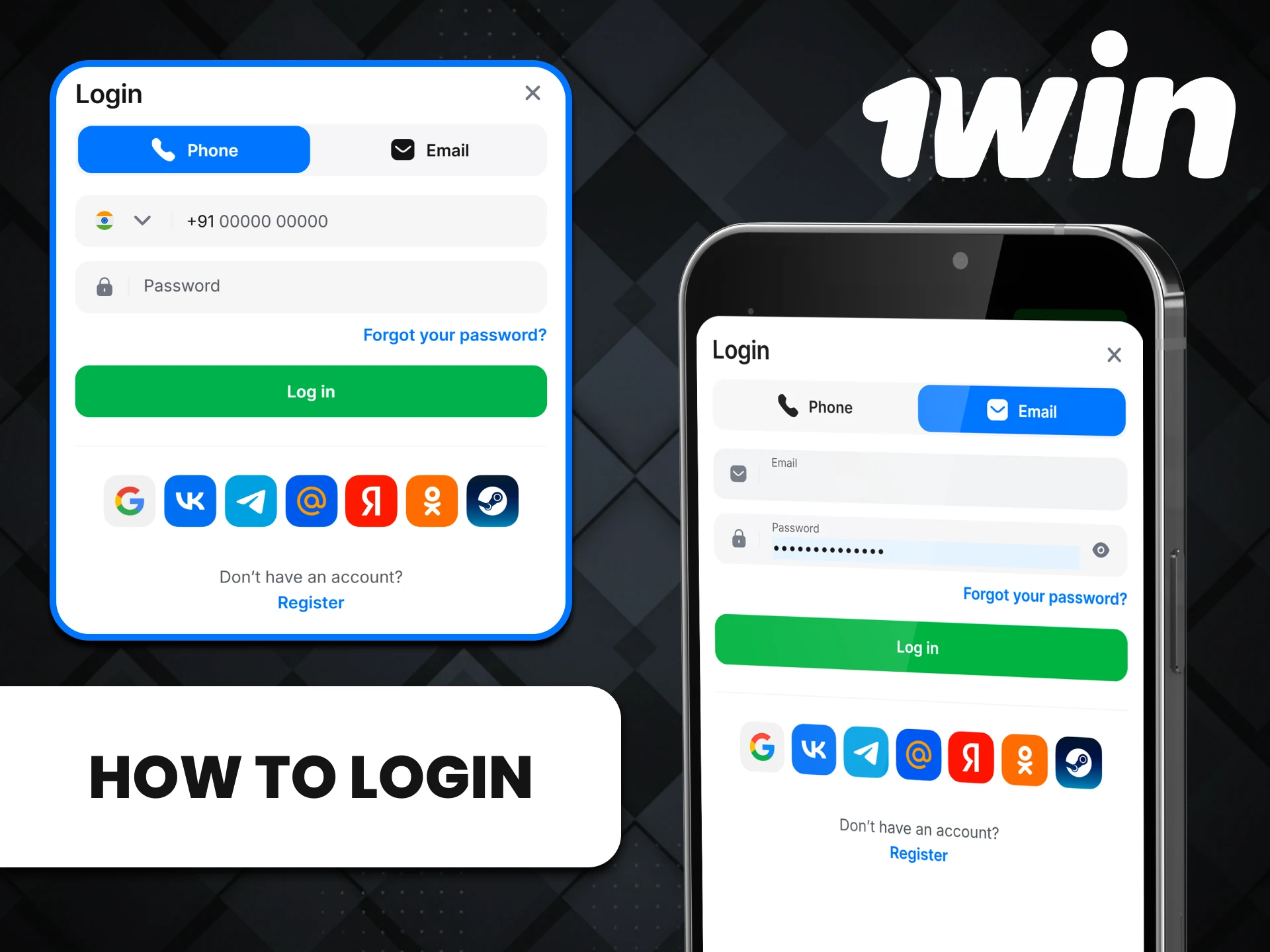 You can easily log into your personal 1win account through iOS apps.