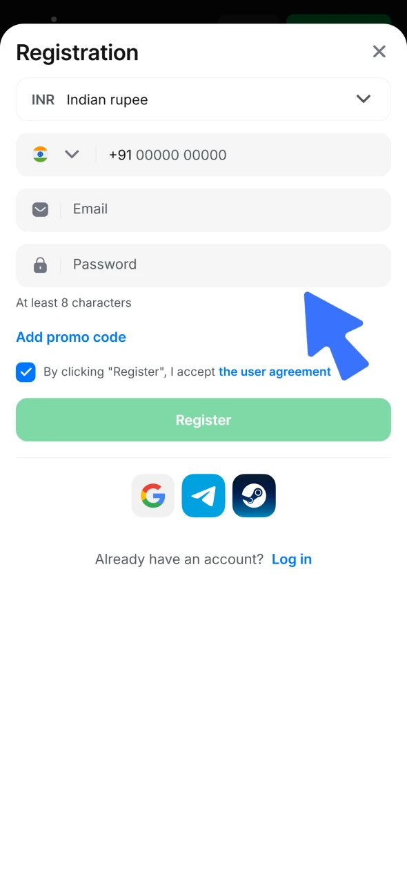 Register on the 1win platform and get the mobile version.