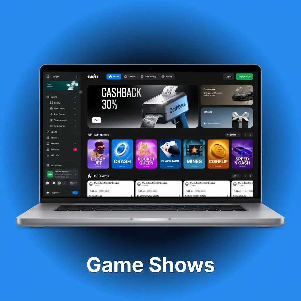 Live-hosted game shows with wheel spins, card draws, and lottery formats like Crazy Time, Monopoly Live, and Dream Catcher.