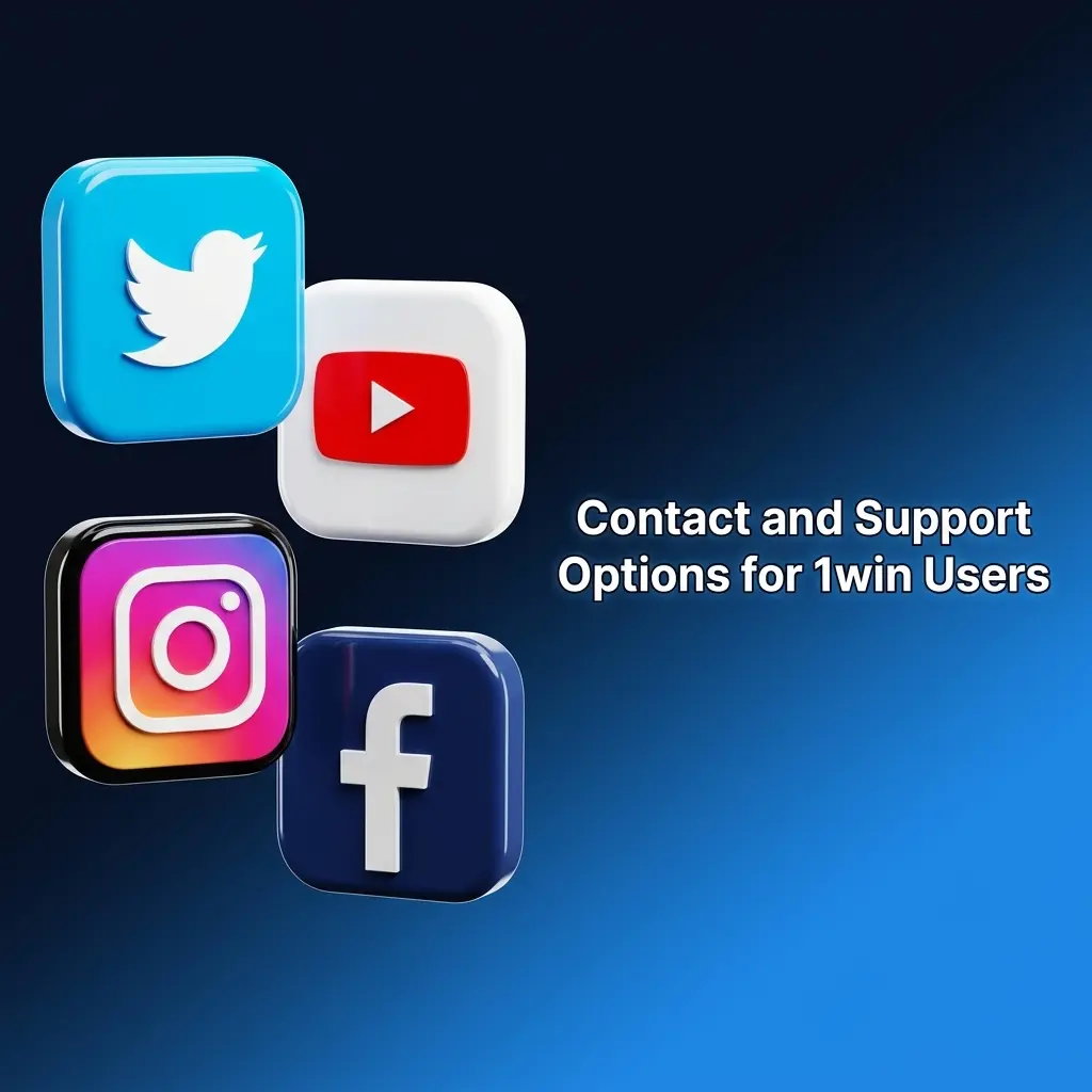 1win contact and support options including live chat, email support, help center, and Telegram channel for account queries