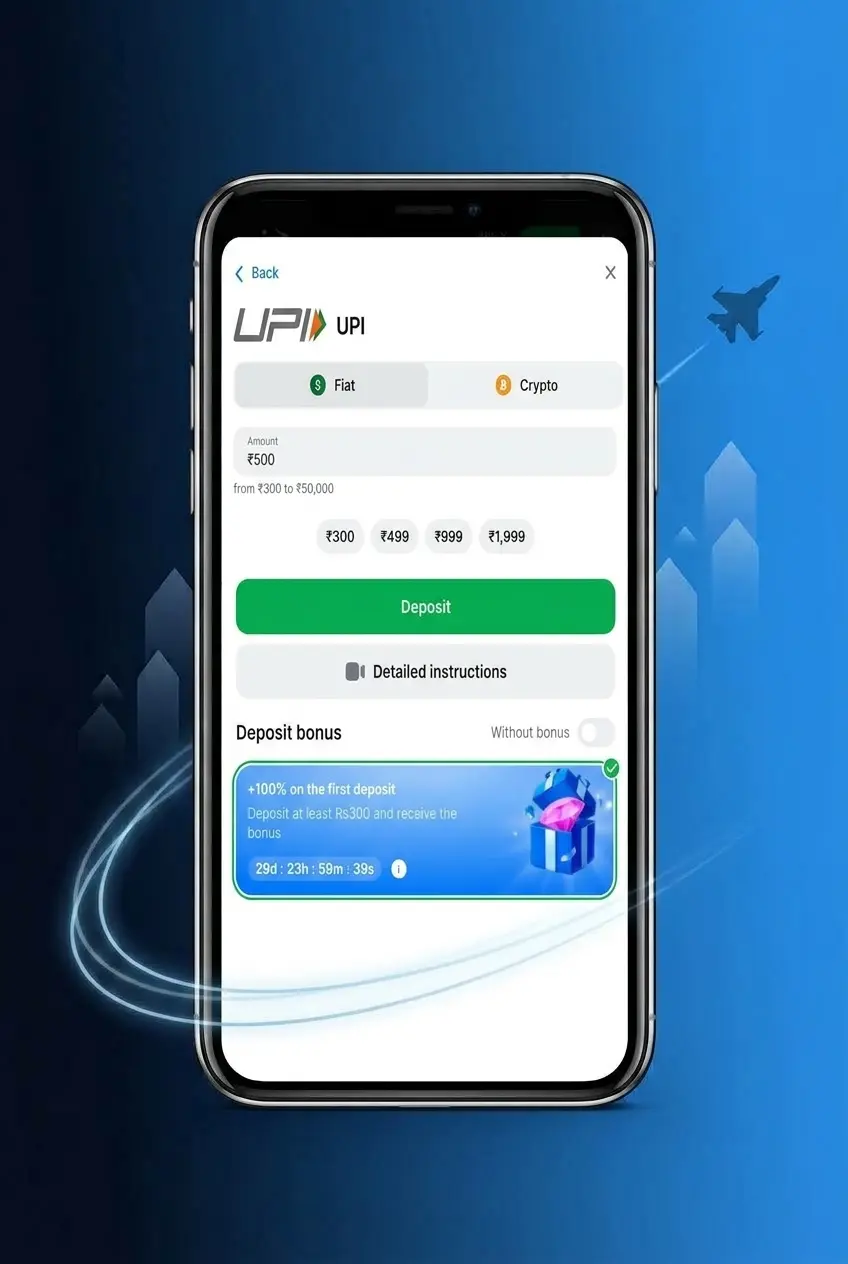 Screenshot of JetX game on 1win showing rising multiplier and cash-out button during an active round on smartphone