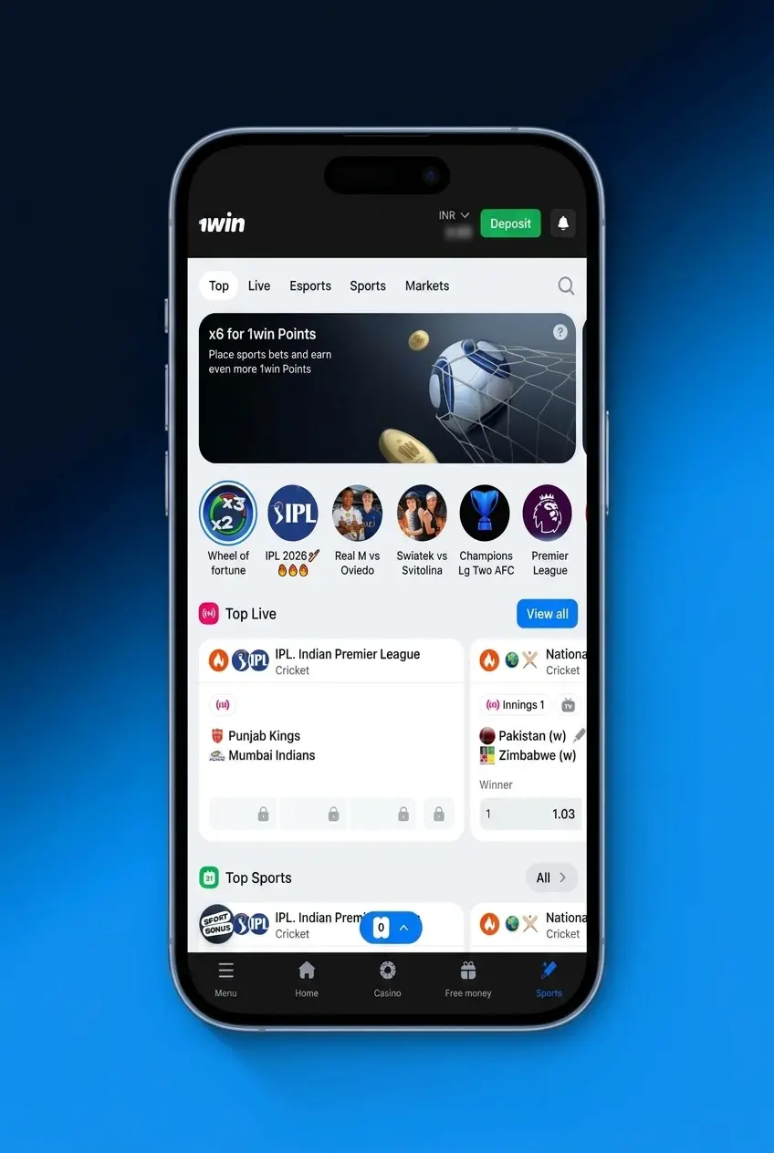Step-by-step guide to placing your first sports bet on 1win website and mobile app