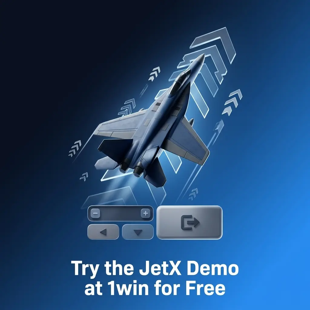 Free JetX demo at 1win - practice betting, cash out timing, and multiplier flight mechanics with virtual credits, no deposit needed.